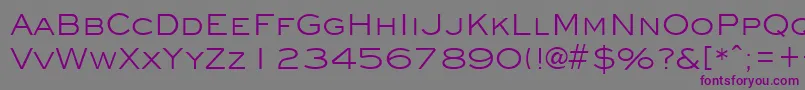 EyechartRegular Font – Purple Fonts on Gray Background