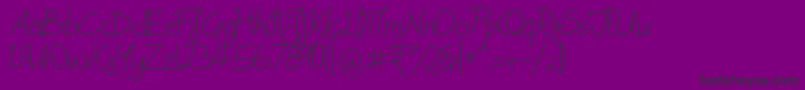 Cleavin Font – Black Fonts on Purple Background