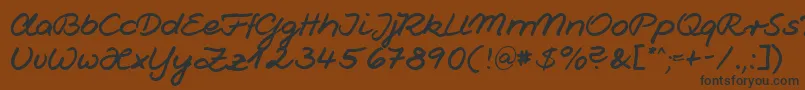 Weitere Informationen zur HwJesco1Db-Schriftart HwJesco1Db-Schriftart – Schwarze Schriften auf braunem Hintergrund