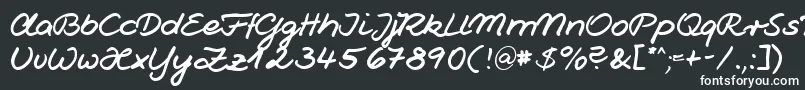 Шрифт HwJesco1Db – белые шрифты