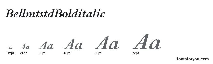 BellmtstdBolditalic Font Sizes