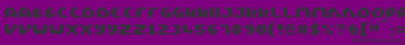 PixelTactical Font – Black Fonts on Purple Background