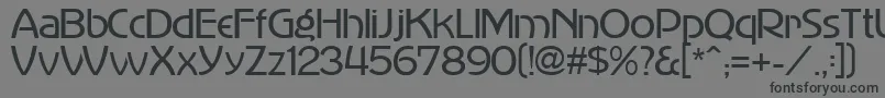 Шрифт MadisonAvenue – чёрные шрифты на сером фоне