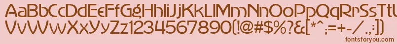 MadisonAvenue Font – Brown Fonts on Pink Background
