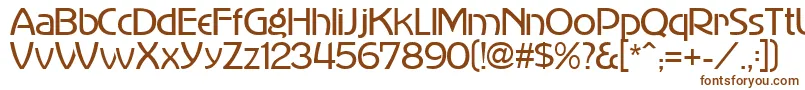 MadisonAvenue-fontti – ruskeat fontit valkoisella taustalla