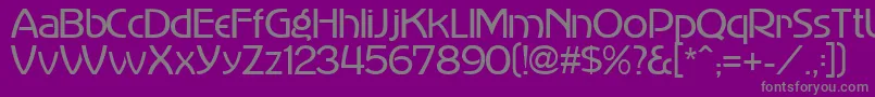 MadisonAvenue Font – Gray Fonts on Purple Background