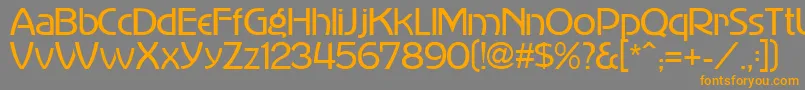 MadisonAvenue Font – Orange Fonts on Gray Background