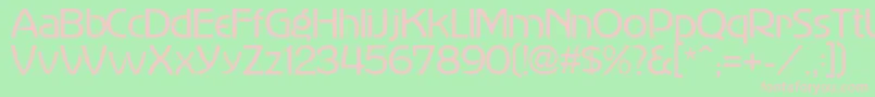 MadisonAvenue Font – Pink Fonts on Green Background