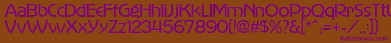MadisonAvenue Font – Purple Fonts on Brown Background