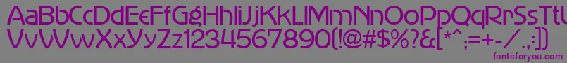 Шрифт MadisonAvenue – фиолетовые шрифты на сером фоне