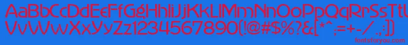 MadisonAvenue Font – Red Fonts on Blue Background