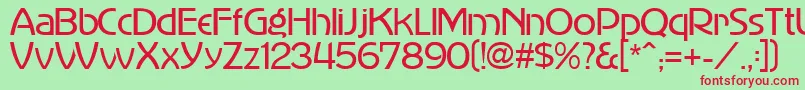 MadisonAvenue Font – Red Fonts on Green Background