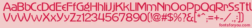 MadisonAvenue Font – Red Fonts on Pink Background