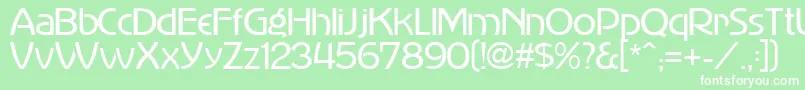 MadisonAvenue Font – White Fonts on Green Background