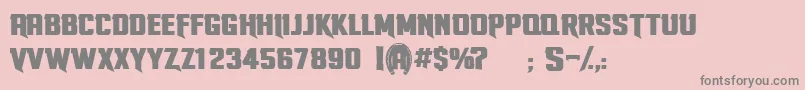 StallionsPersonnalUseOnly Font – Gray Fonts on Pink Background