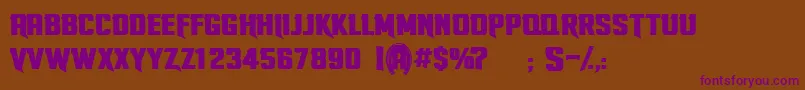 StallionsPersonnalUseOnly Font – Purple Fonts on Brown Background
