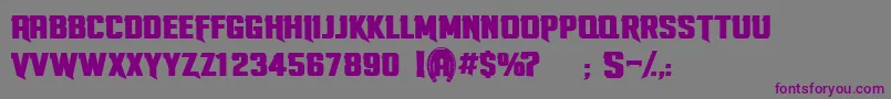 StallionsPersonnalUseOnly Font – Purple Fonts on Gray Background