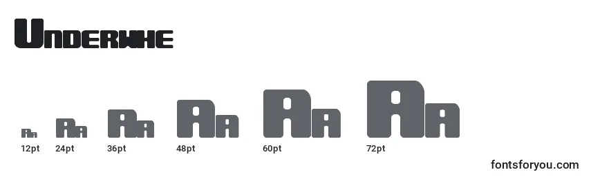 Underwhe Font Sizes