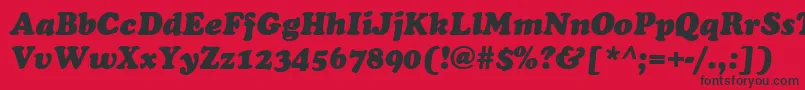 fuente CookieItalic – Fuentes Negras Sobre Fondo Rojo