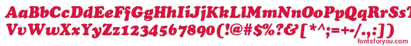 Czcionka CookieItalic – czerwone czcionki