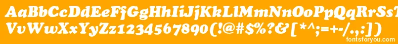 CookieItalic Font – White Fonts on Orange Background