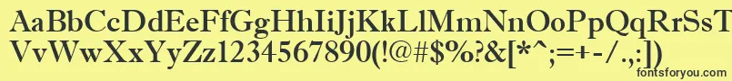 AAntiquetrady Font – Black Fonts on Yellow Background