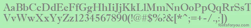 AAntiquetrady Font – Gray Fonts on Green Background
