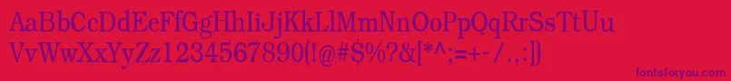 Practiqua Font – Purple Fonts on Red Background