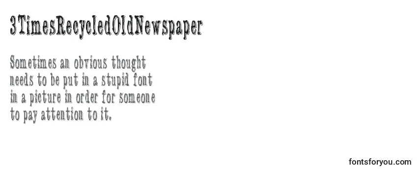 Шрифт 3TimesRecycledOldNewspaper (101452)