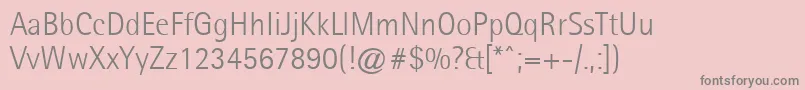 Agfarotissemisanslight Font – Gray Fonts on Pink Background
