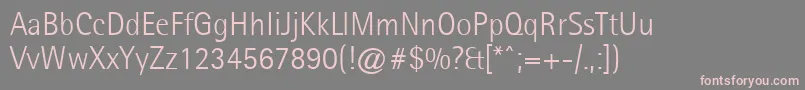 Agfarotissemisanslight Font – Pink Fonts on Gray Background