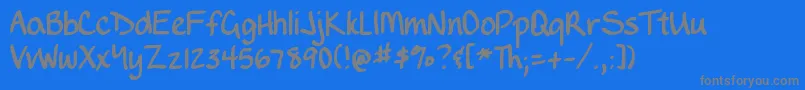 Подробнее о шрифте DjbWritesALot Шрифт DjbWritesALot – серые шрифты на синем фоне