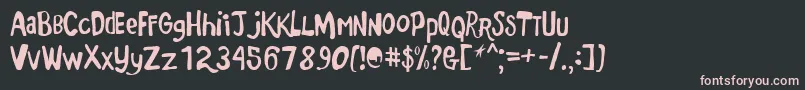 Markermonkey Font – Pink Fonts on Black Background