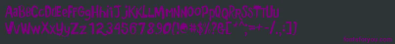 Шрифт Markermonkey – фиолетовые шрифты на чёрном фоне
