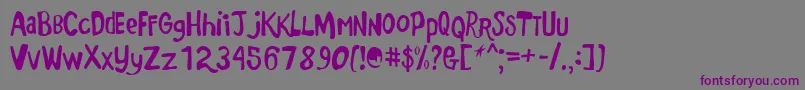 Markermonkey-Schriftart – Violette Schriften auf grauem Hintergrund