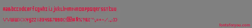 More about Squary Font Squary Font – Red Fonts on Gray Background