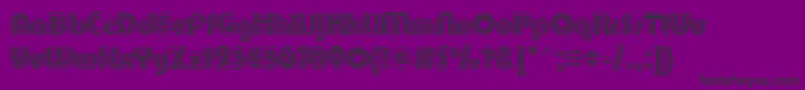 PuenteTrilineRegular Font – Black Fonts on Purple Background