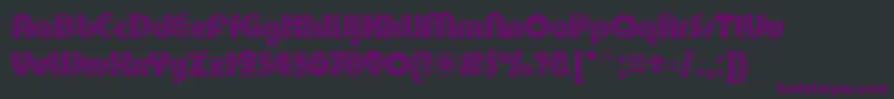 PuenteTrilineRegular Font – Purple Fonts on Black Background