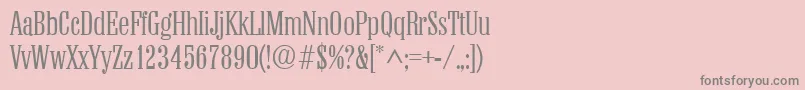 ColonellRegular Font – Gray Fonts on Pink Background