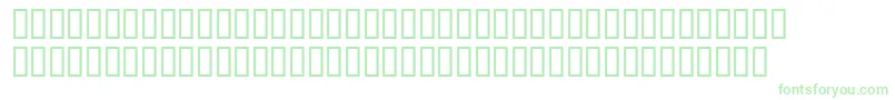 StarsBarsPlain Font – Green Fonts on White Background