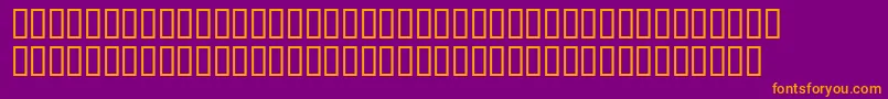StarsBarsPlain Font – Orange Fonts on Purple Background