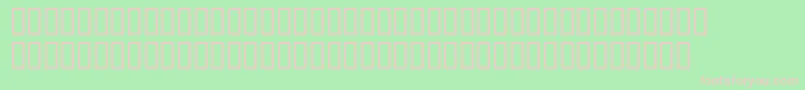 StarsBarsPlain Font – Pink Fonts on Green Background