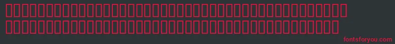 StarsBarsPlain Font – Red Fonts on Black Background