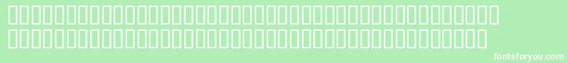 StarsBarsPlain Font – White Fonts on Green Background