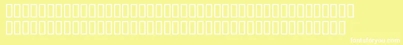 StarsBarsPlain Font – White Fonts on Yellow Background