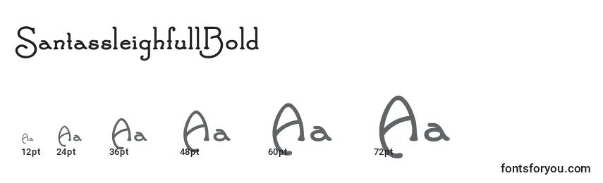 SantassleighfullBold Font Sizes