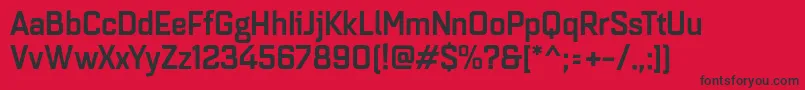 Quarcanormmedium Font – Black Fonts on Red Background