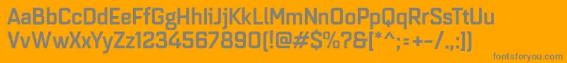 Quarcanormmedium Font – Gray Fonts on Orange Background