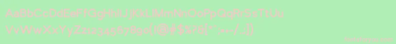 LarkeSansBold Font – Pink Fonts on Green Background