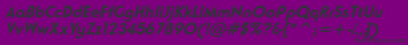 Fonte NeusesskBolditalic – fontes pretas em um fundo violeta